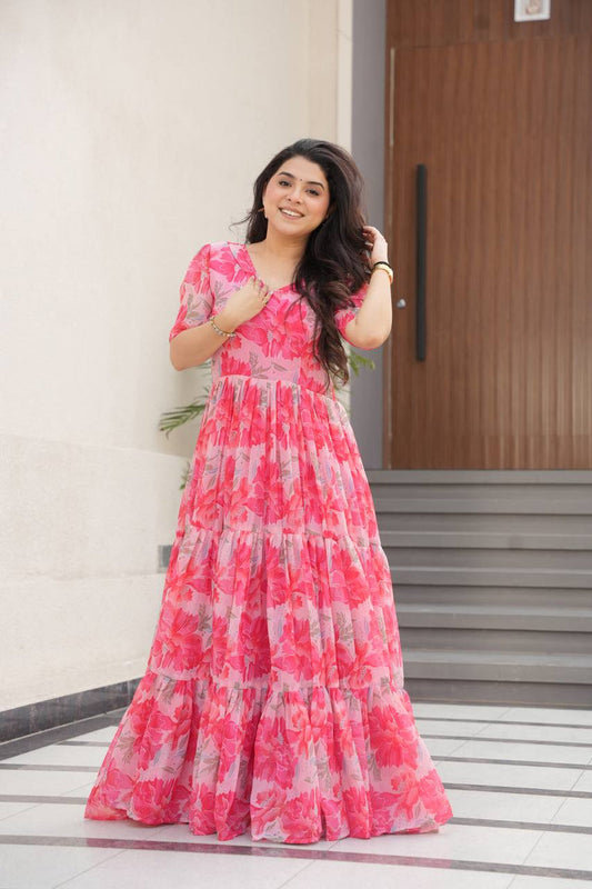 Sky Barry Floral Printed Maxi Dress