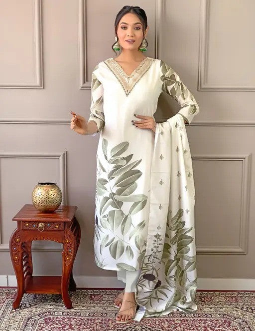 Party wear Embroidered Anarkali Kurta Set