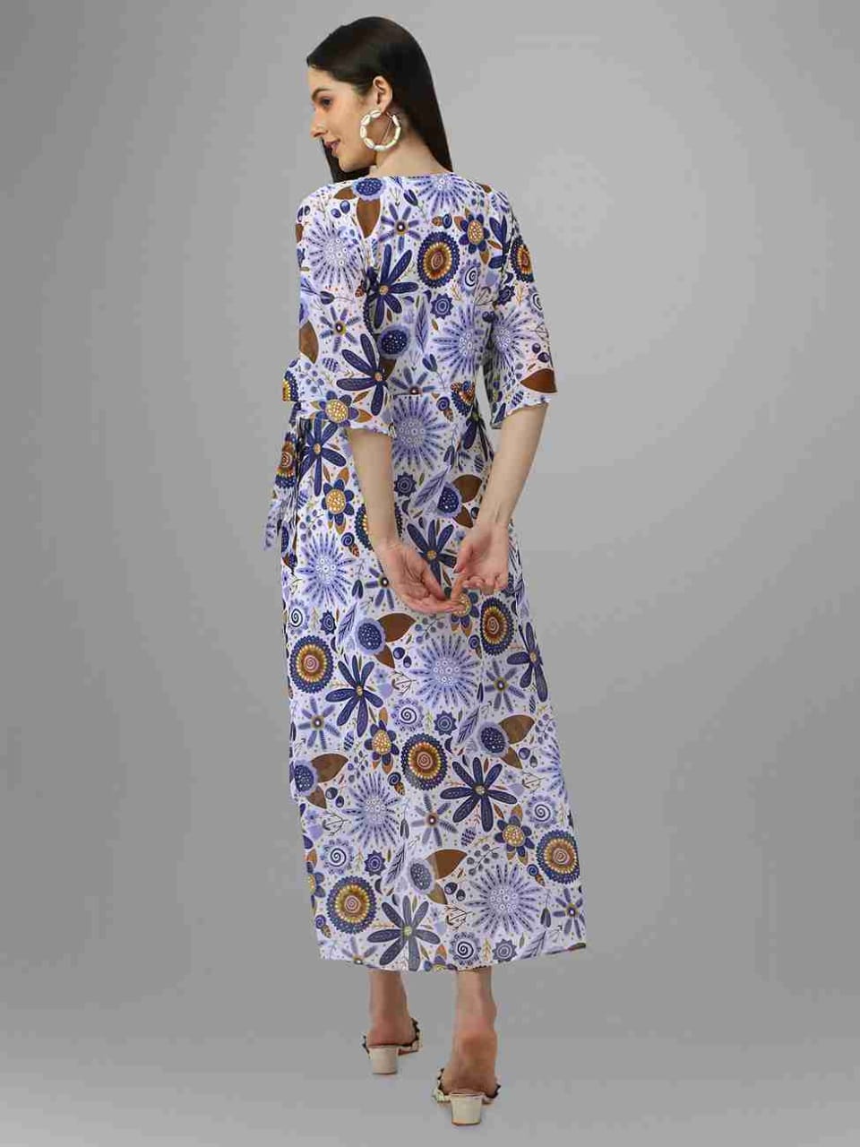 Beautiful Designer Maxi Floral Printed Dress