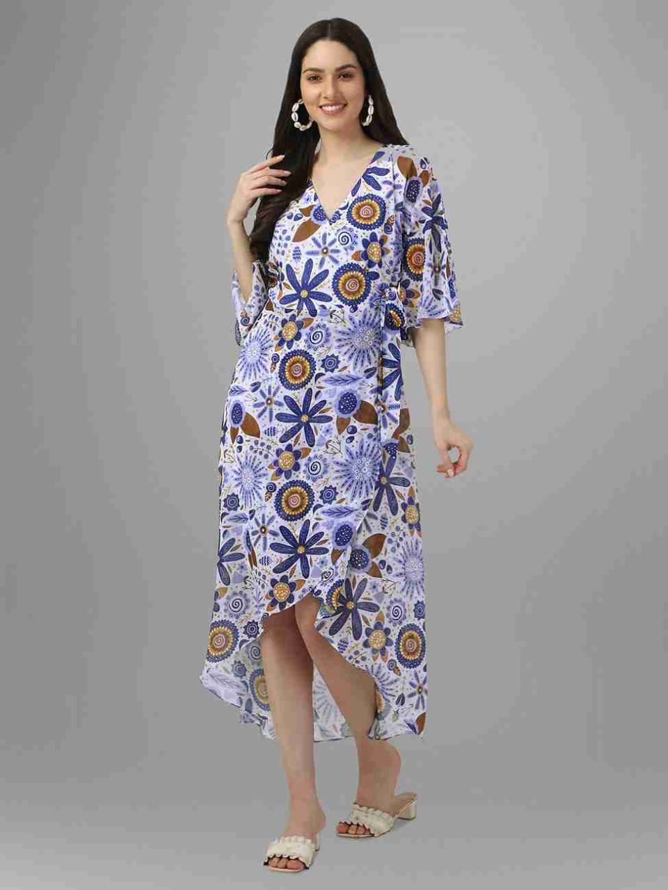 Beautiful Designer Maxi Floral Printed Dress