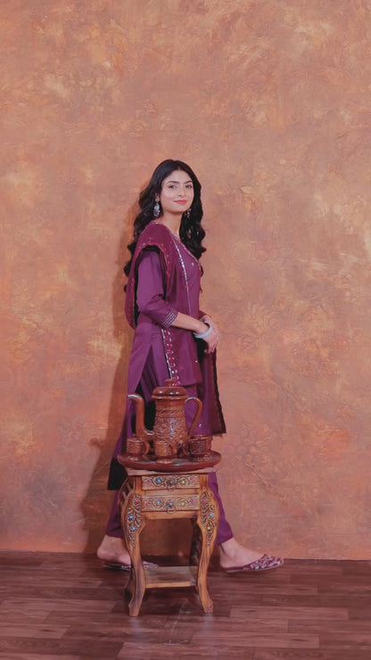 Most Beautiful Chanderi Silk Kurta Set